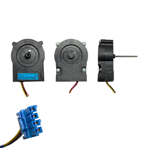 MOTOR DIFUSOR FLECHA LARGA 12V 1AMP  ODM-0OIF/42 FLECHA 4.6 CM CONECTOR PLANO AZUL EAU63103002, EAU65058312 (EAU63103202)