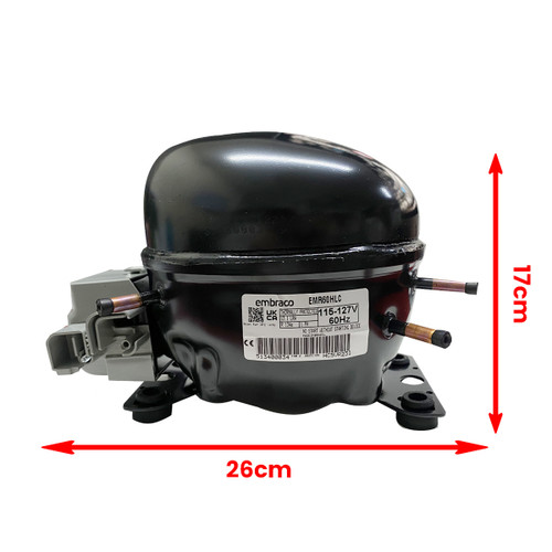 COMPRESOR 1/5 1/4LIGERO R-134 127v embraco 60hz NF6.1FX.2 FFU70HAK EMYS60HEP EM3Z60HLT EM2U60HLP EMR (EMR60)