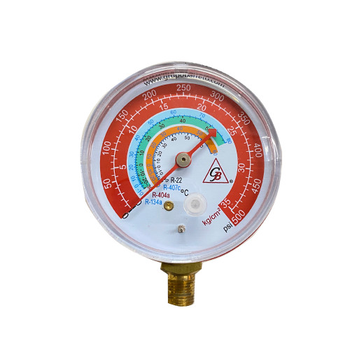 MANOMETRO ALTA ACME ROJO R-22,R-407c,R-404a,R-134a. (ERA-500)