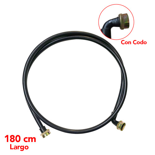 MANGUERA LLENADO LISA C/CODO 1.8 M (ML002)