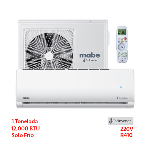 MINISPLIT INVERTER SOLO FRIO 220 V 12,000 BTUs BLANCO (MMI12CDBWCA6ME8)