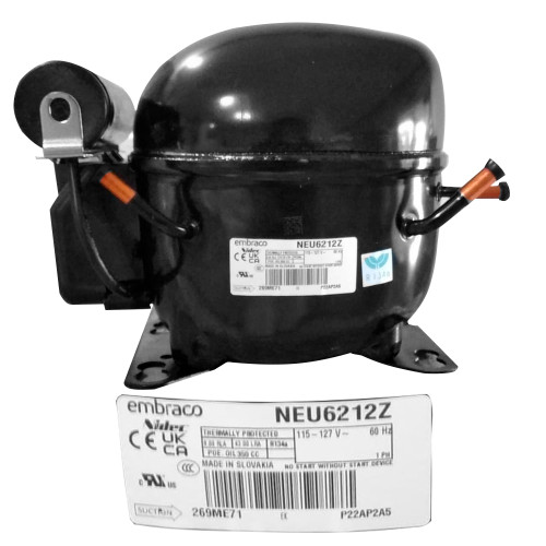 COMPRESOR 1/2 HP r134a 115-127V 60Hz  MEDIA/ALTA PRESION DE RETORNO EMBRACO (NEU6212Z1)