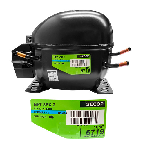 COMPRESOR 1/4L 134 SECOP 115 V LBP/MBP (NF7.3FX.2)
