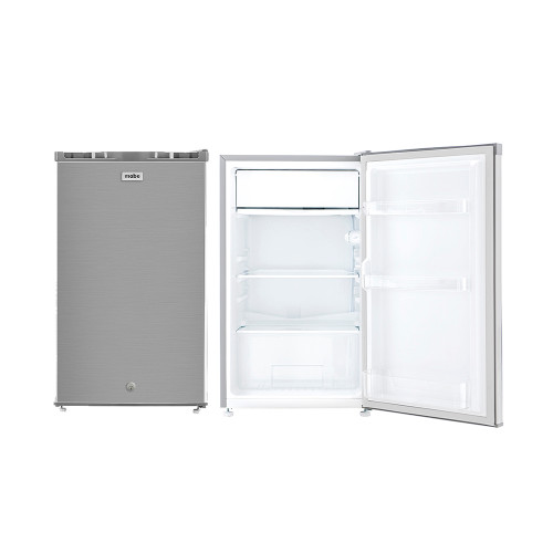 FRIGOBAR 1 PUERTA 93 LTS  INOX MABE BOTELLAS DE HASTA 2LT EN PUERTA COMPRESOR R600 AHORRO ENERGIA (RMF0411PYMX0)