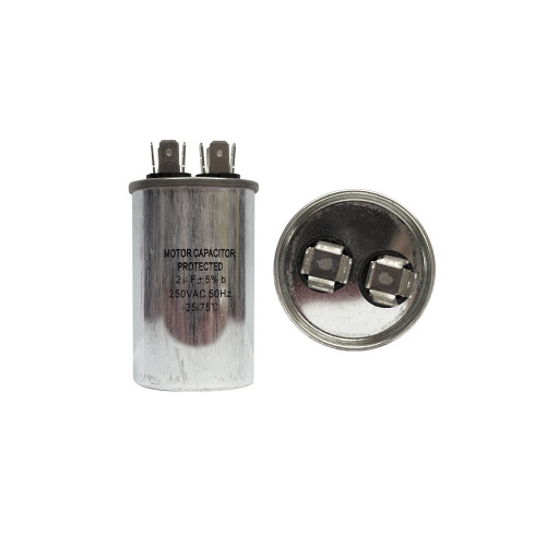 CAPACITOR TRABAJO  2 MF REDONDO ALUMINIO 250 VAC 4.CM D/DIAMETRO (RP0225)