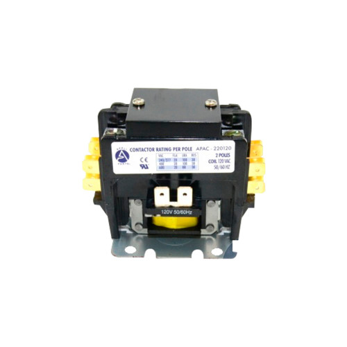 CONTACTOR 2 POLOS 20A-120V APAC (RP220120)