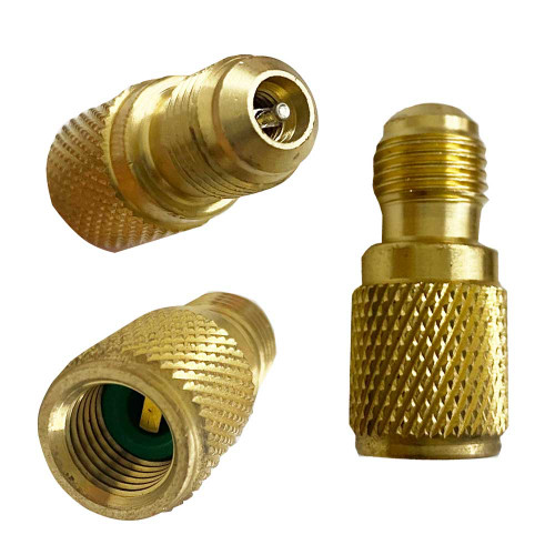 ADAPTADOR RIGIDO CON VALVULA 1/4 HEMBRA 5/16 MACHO (RPAR14516)