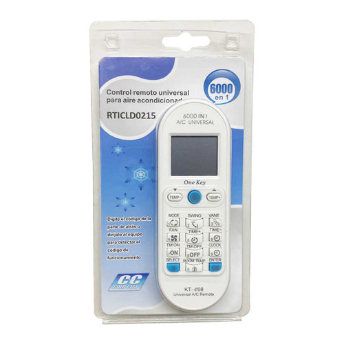 CONTROL REMOTO UNIVERSAL, , CELSIUS / FARENHEIT,  6000 FRECUENCIA (RPCU6000A)