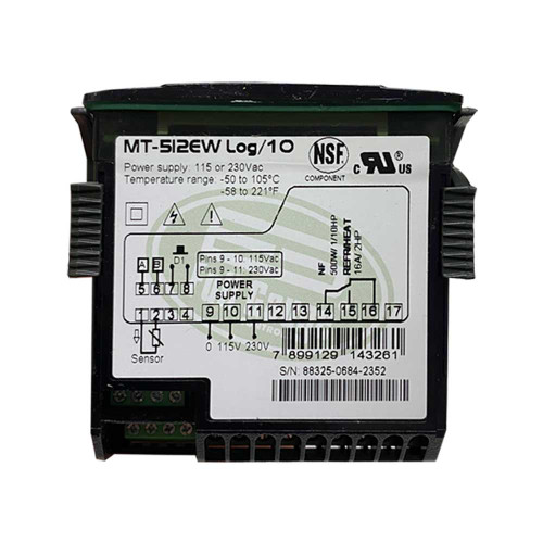 CONTROLADOR ELECTRONICO TEMPERATURA CONSERVACION 1 SENSOR 1 SALIDA 110/220 v   DATA LOGER FULL GAUGE (RPMT-512ELOG)