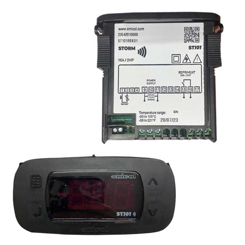CONTROLADOR ELECTRONICO TEMPERATURA CONSERVACION 1 SENSOR 1 SALIDA 115/230V STORM (RPMT512-STORM101)