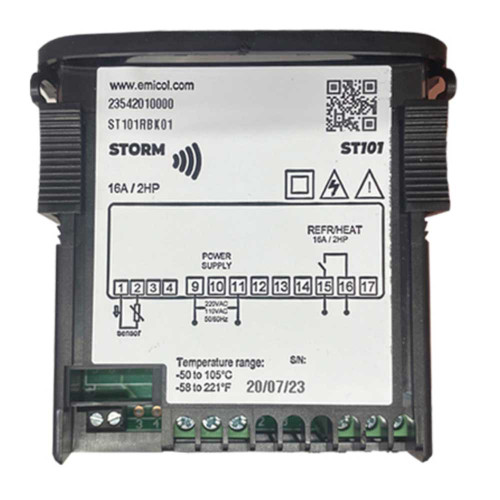 CONTROLADOR ELECTRONICO TEMPERATURA CONSERVACION 1 SENSOR 1 SALIDA 115/230V STORM (RPMT512-STORM101)