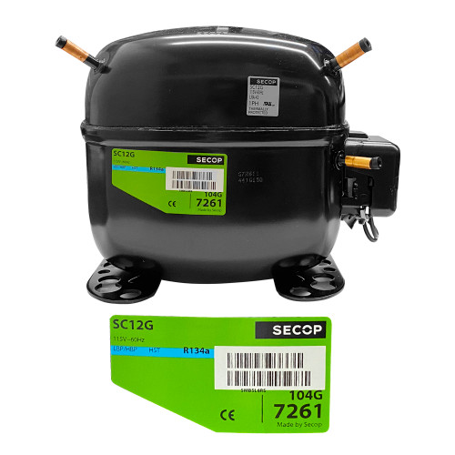 COMPRESOR 1/2 134 SECOP 115 V LBP/HBP (SC12G)