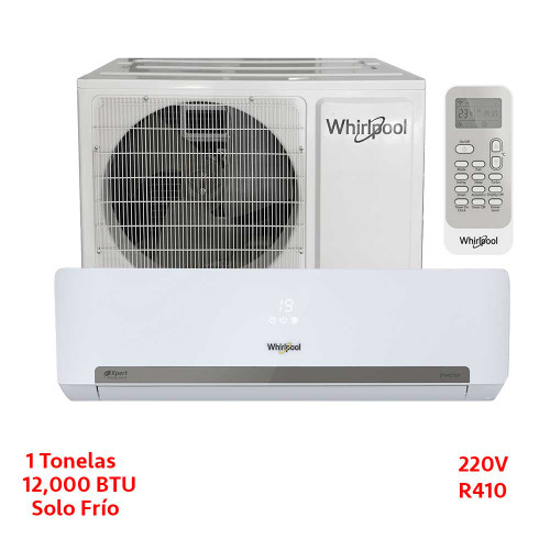 MINISPLIT INVERTER 1 TON 18 SEER 220V SÃ“LO FRÃO  BLANCO WHIRLPOOL SUST WA5063Q WA5065Q (SWA5059Q)