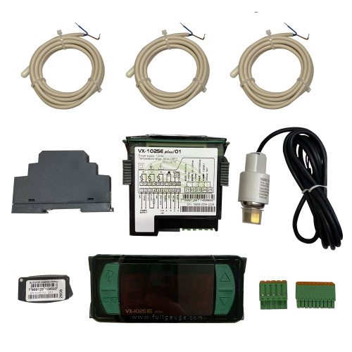CONTROL PARA VALVULA DE EXPANSION FULL GAUGE 3 Sensores, 1 Traductor De Presion SB68 232A, 1 Interface 12v (VX1025EPLUS)