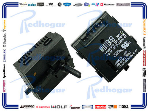 MICROSWITCH 4 POS, 140MA, 120 VAC, 50/60HZ USAR W10184148 (W10113058)