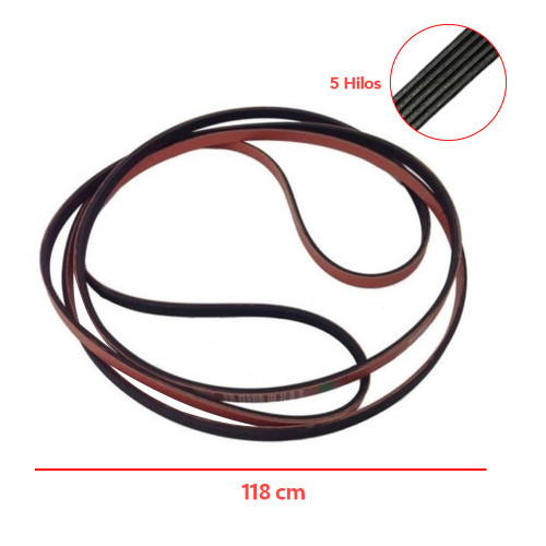 BANDA SECADORA WH 118 CMS 5PH2367 COMPATIBLE 40111201 WPW10131172 W11575710 W11667280 (W10131172)
