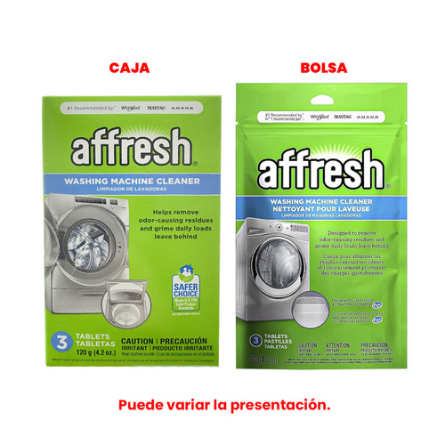AFFRESH LIMPIADOR 3 PASTILLAS PARA TINAS LAVADORAS  W10135699A 18001080 W10549846 W1054984 W10549845 (W10135699)