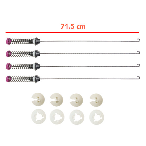 KIT ROTULA SUP. E INF. CABRIOUSAR W10735787 USAR W11130356 (W10440729)