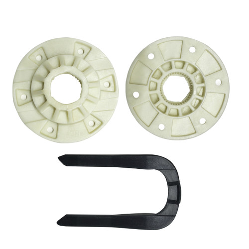 KIT SOPORTE TINA ORIGINAL CON CLIP NUEVO NEGRO W10709744 W10528947VP W10396887 W910010058 (W10528947)