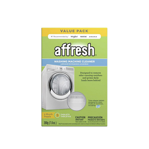 AFFRESH LIMPIADOR 5 PASTILLAS EN CAJA TINAS LAVADORAS AUT W10135699A 18001080 W10549846 W10549845 USAR LA DE 6 PASTILLAS W10501250 (W10549846)
