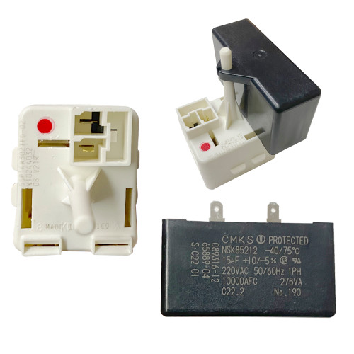 KIT ARRANQUE C/CAPACITOR1/4 PESADO P/NARANJA 6700556, 3023300 67003186 67003764 W10613606VP" (W10613606)