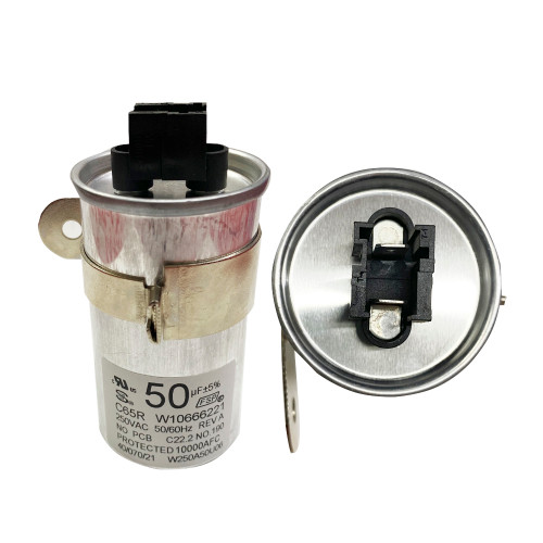 CAPACITOR 50 MF SUST w10278117 w10278117-whi W10804664VP W10666221 W11395618 w11162560 WPW10625046 W11158831 W10390446 W10843769 W10866250, W11315694 W11162560 W10666221 (W10804664)