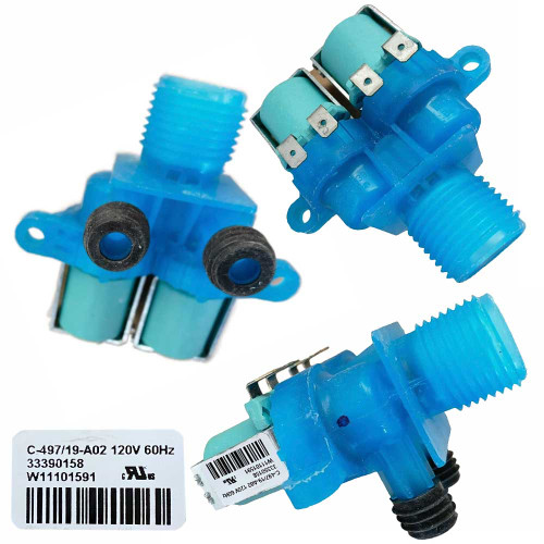 ELECTROVALVULA LAVADORA DOBLE  W11168740 W11480872    W10500739 WPW10240949 W10921514 W11101591 (W11101591)