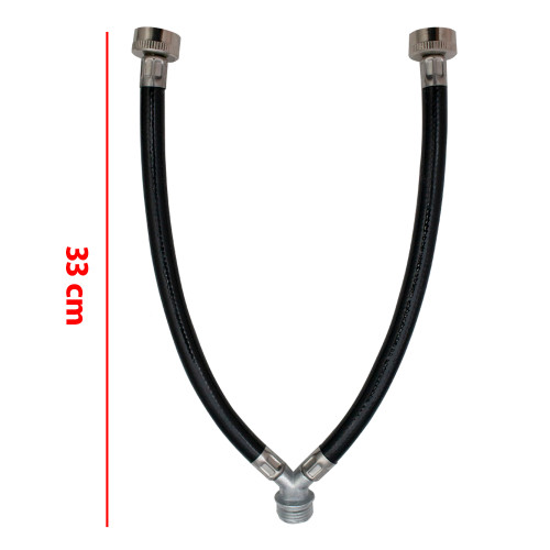 MANGUERA Y  UNIVERSAL NIQUELADA CON EMPAQUES (W910010001REX)