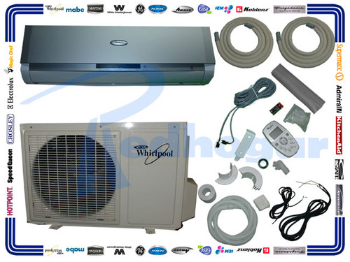 MINISPLIT 6TH SENSE PLUS  1 TON 220V  FRIO/CALOR  GRIS/PLATA WHIRLPOOL USAR SWA1048 (WA4010Q)