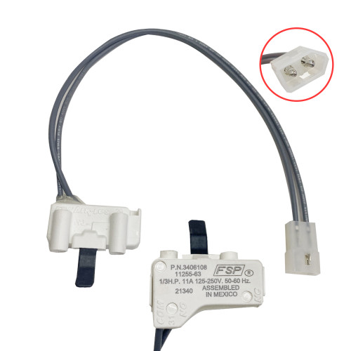 MICROSWITCH PUERTA 3406108, 528949 (WP3406108)