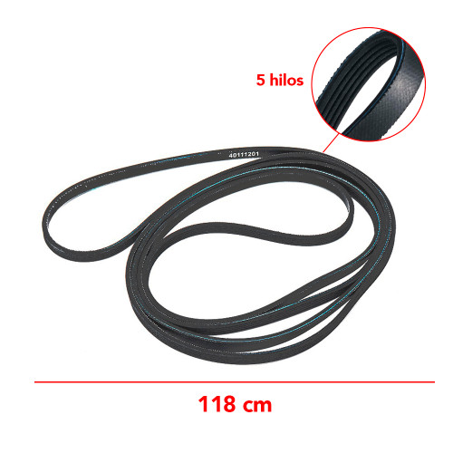 BANDA AMANA 5H D 118 CM COMPATIBLE W10131172 WP40111201VP W11575710 W11667280 (WP40111201)