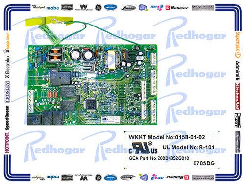 TARJETA MAESTRA 6 CONECTORES USAR WR200D4852G024 (WR200D4852G010)