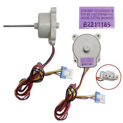 MOTOR DIFUSOR FLECHA LARGA 12V 1A 3.25W INVERTER CONECTOR AZUL (EAU65058318)