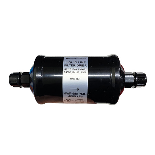 FILTRO DESHIDRATADOR ROBERTSHAW 16"CUBIC CAPACIDAD 3/8 P/TUERCA (RPFD-163)