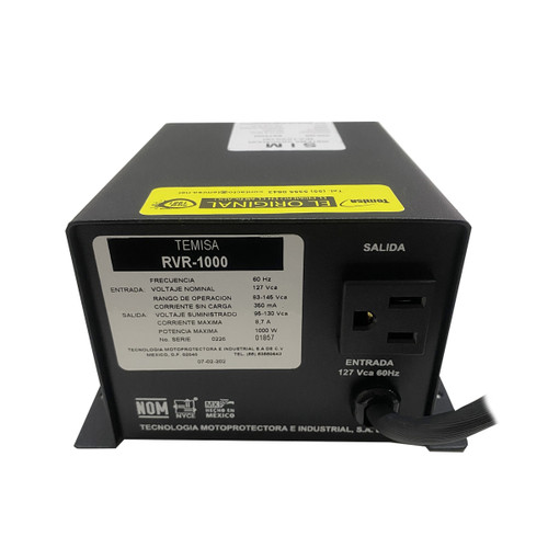 REGULADOR DE VOLTAJE RVR-1000P (RVR-1000P)