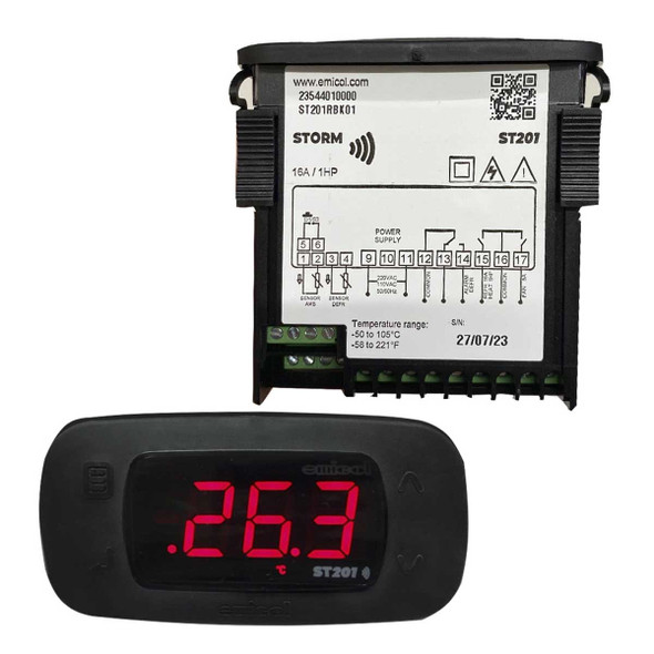 CONTROLADOR ELECTRONICO DE CONGELACION 2 SENSORES 3 SALIDAS 110/220V STORM CONTROLADOR ELECTRONICO DE CONGELACION 2 SENSORES 3 SALIDAS 110/220V STORM