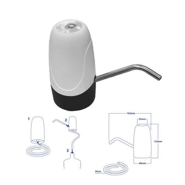 BOMBA DESPACHADOR GARRAFON AQUA ELECTRICA BLANCA BLISTER BOMBA DESPACHADOR GARRAFON AQUA ELECTRICA BLANCA BLISTER