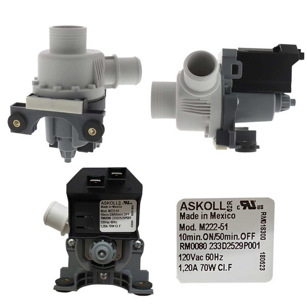 BOMBA DRENADO KRAKEN Y  CENTRO DE LAVADO  WH23X10040  228C2389P001 228C2389P002 WH23X26206