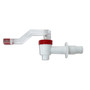 LLAVE PLASTICO BCA/ROJO AGUA CALIENTE