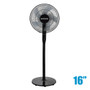 VENTILADOR PEDESTAL  HURRICANE BLACK 16" BAJO CONSUMO ENERGÃ‰TICO OSCILATORIO 12 VEL DESDE UNA SUAVE BRISA HASTA UNA RÃFAGA DE AIRE AJUSTE DE ALTURA DE 27"-51". (HGC736102-01)