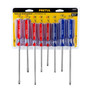 Juego de 8 desarmadores mango de PVC, Pretul 20213 (JD-8TP)