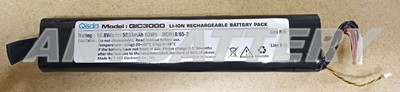 Terason 15-60002 Battery, Terason 1560002 Battery, Terason uSmart 3200T Battery, Terason QIC3000 Battery, Quisda QIC3000 Battery