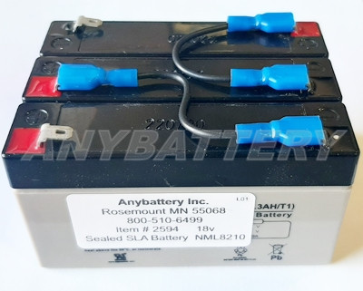 GE 5199490 Battery for GE MRU2006, GE MRU2006 Battery, GE Primary Magnet Rundown Unit MRU2006 Battery, GE 5196918-2 Battery, GE 46-294231P5 Battery