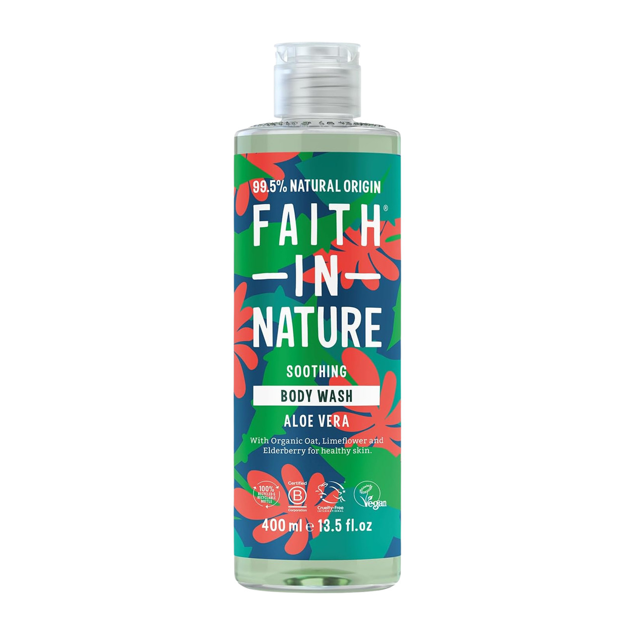Faith In Nature Aloe Vera Body Wash, 400ml - VictoriaHealth