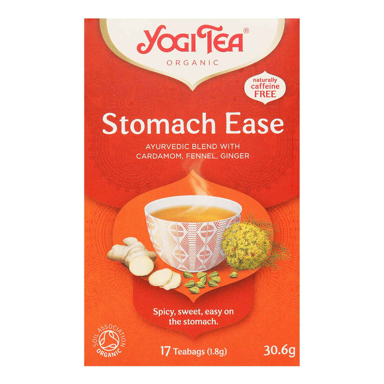 Yogi Tea Stomach Ease, 17 Teabags VictoriaHealth