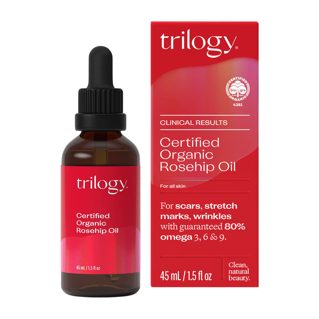 Trilogy Certified Organic Rosehip Oil, 45ml - VictoriaHealth