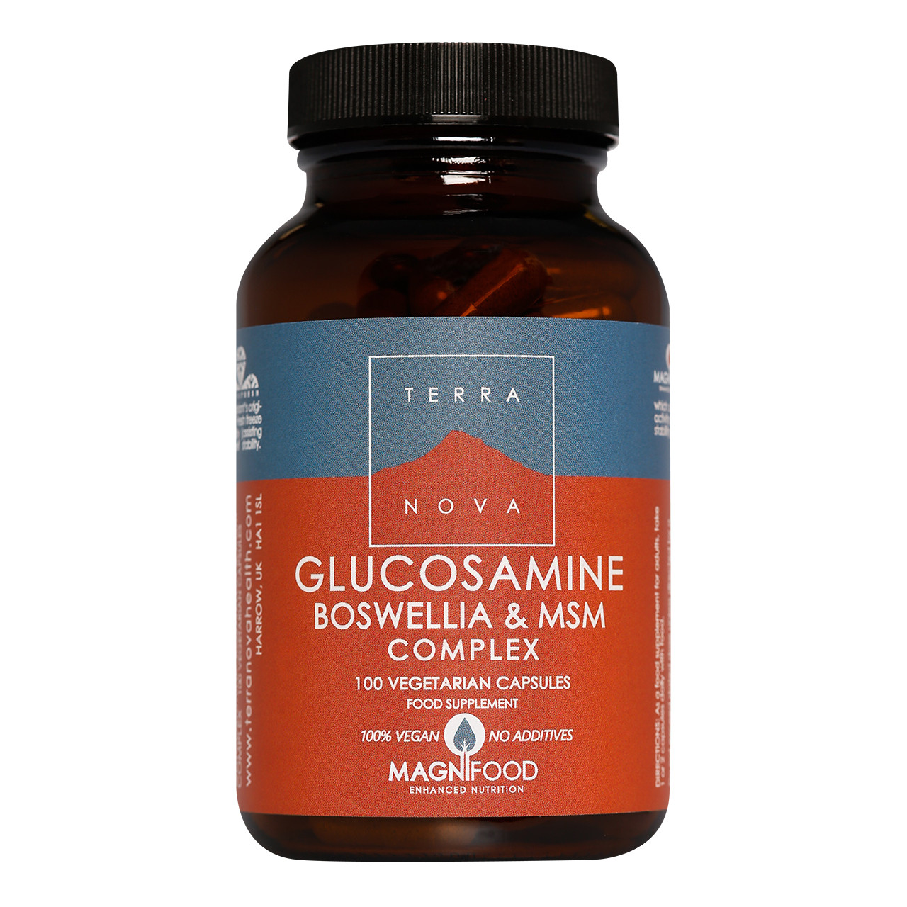 Terranova Glucosamine Boswellia & MSM Complex, 100 Capsules
