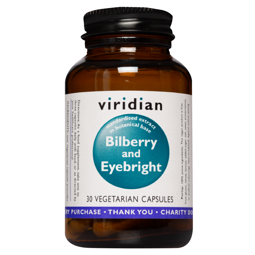 Viridian Bilberry and Eyebright, 30 Capsules VictoriaHealth