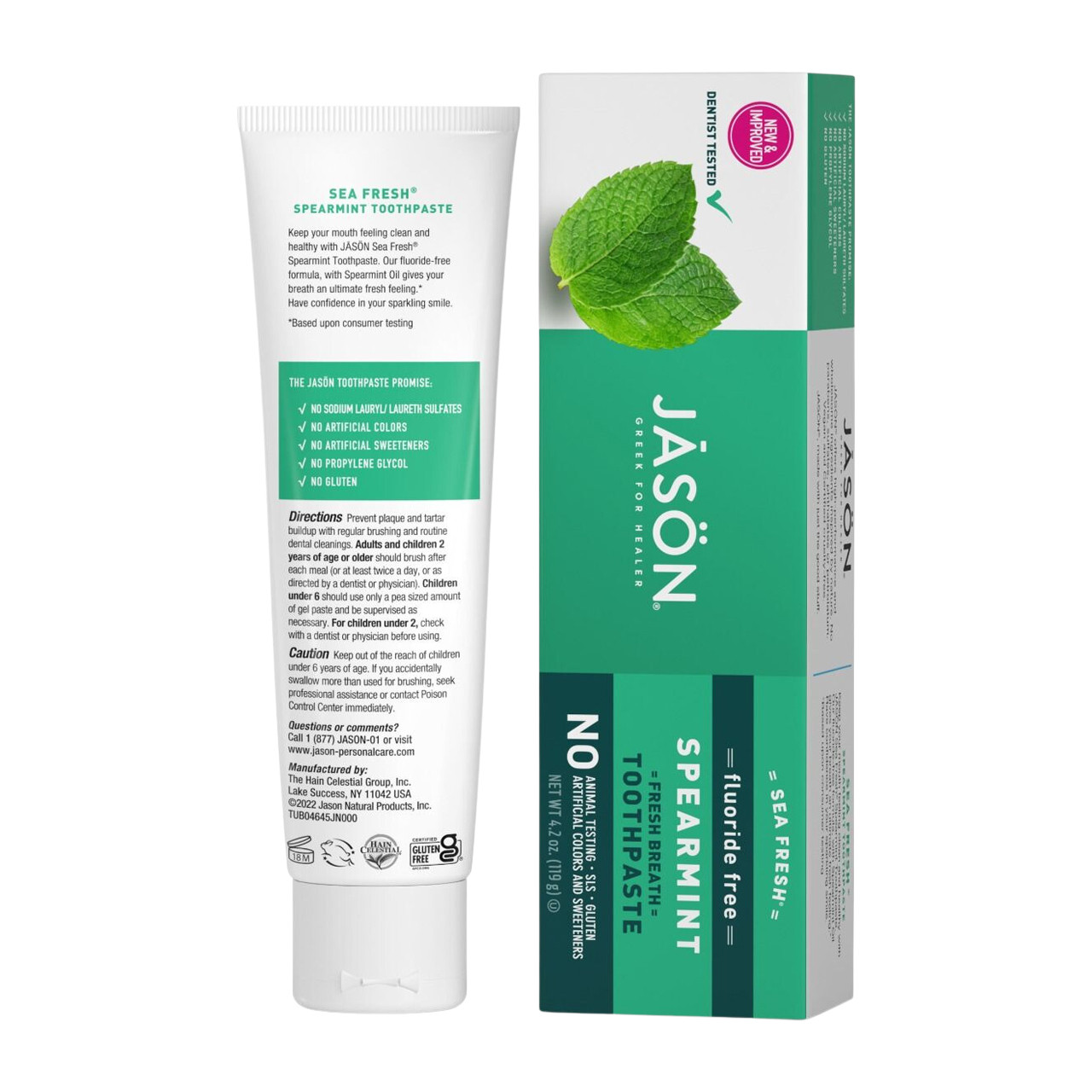Jason Sea Fresh Toothpaste, 119g VictoriaHealth