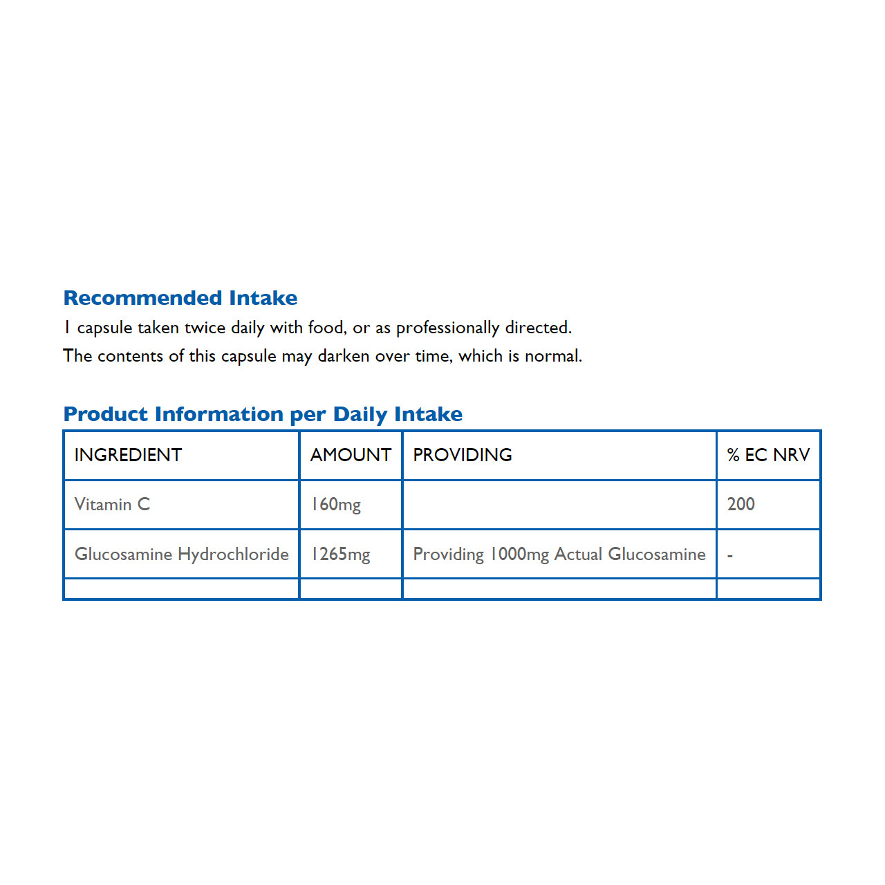 BioCare Glucosamine Hydrochloride, 90 Capsules VictoriaHealth